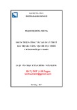 Luận văn Thạc sĩ Tài chính ngân hàng: Hoàn thiện công tác quản lý thuế giá trị gia tăng tại Chi cục Thuế thành phố Quy Nhơn