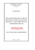 Luận văn Thạc sĩ Quản trị kinh doanh: Phân tích tình hình cho vay đối với khách hàng cá nhân tại ngân hàng TMCP Đầu tư và Phát triển Việt Nam - Chi nhánh bắc Đắk Lắk