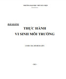 Bài giảng Thực hành Vi sinh môi trường: Phần 1 - ThS. Hồ Bích Liên