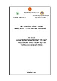 Tài liệu bồi dưỡng cán bộ quản lý cơ sở giáo dục phổ thông - Mô đun 3: Quản trị tài chính trường tiểu học theo hướng tăng cường tự chủ và trách nhiệm giải trình