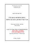 Luận văn Thạc sĩ Quản trị kinh doanh: Ứng dụng mô hình ARIMA trong dự báo lạm phát Việt Nam