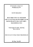 Tóm tắt luận văn Thạc sĩ Quản trị kinh doanh: Hoàn thiện công tác thẩm định cho vay ngắn hạn doanh nghiệp tại chi nhánh NHNo&PTNT quận Liên Chiểu – thành phố Đà Nẵng