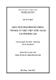 Tóm tắt luận văn Thạc sĩ Quản trị kinh doanh: Phân tích tình hình huy động vốn đầu tư trực tiếp nước ngoài tại tỉnh Đắk Lắk