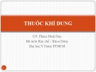 Bài giảng Thuốc khí dung - Phạm Đình Duy