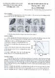 Đề thi tuyển sinh lớp 10 môn Sinh học năm 2022-2023 - Trường phổ thông Năng Khiếu, ĐHQG