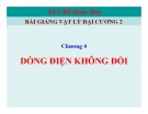 Bài giảng Vật lý đại cương 2: Chương 4 - Th.S Đỗ Quốc Huy