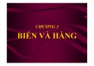 Bài giảng Lập trình C căn bản: Chương 3 - Phạm Thế Bảo