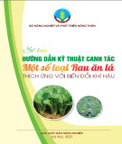 Một số loại rau ăn lá thích ứng với biến đổi khí hậu - Sổ tay Hướng dẫn kỹ thuật canh tác: Phần 1