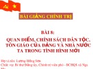 Bài giảng Chính trị: Bài 8 - Lương Hồng Sơn