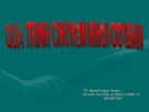 Bài giảng Quá trình và thiết bị chuyển khối: Quá trình chuyển khối cơ bản
