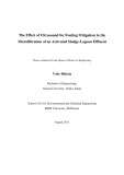 Master's thesis of Engineering: The effect of ultrasound for fouling mitigation in the microfiltration of an activated sludge-lagoon effluent