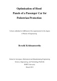 Master's thesis of Engineering: Optimisation of hood panels of a passenger car for pedestrian protection