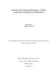 Master's thesis of Applied Science: Training and evaluating champions: a skills acquisition training tool in badminton