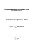 Master's thesis of Engineering: Sustainable management of stormwater using pervious pavements