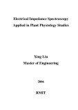 Master's thesis of Engineering: Electrical impedance spectroscopy applied in plant physiology studies