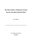 Master's thesis of Arts: The mirror house: writing the uncanny into the Australian suburban home