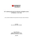 Master's thesis of Education: ICT enabled professional development of English teachers in Mumbai: A case study