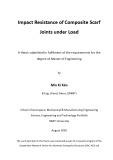 Master's thesis of Engineering: Impact resistance of composite scarf joints under load