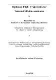 Master's thesis of Engineering: Optimum flight trajectories for terrain collision avoidance