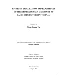 Master's thesis of Education: Students' expectations and experiences of blended learning: a case study at Hanoi Open University, Vietnam