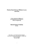 Master's thesis of Engineering: Priority based energy efficient access networks