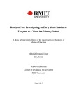 Master's thesis of Education: Ready or not: investigating an early years readiness program at a Victorian primary school