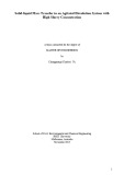 Master's thesis of Engineering: Solid-liquid mass transfer in an agitated dissolution system with high slurry concentration