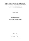 Master's thesis of Applied Sciences: The use of the integrated soil microcosms to assess accumulation of caesium (Cs) and lead (Pb) from contaminated soils by earthworms (Eisenia andrei) and the sunflower (Helianthus annuus)