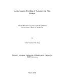 Master's thesis of Engineering: Aerodynamic cooling of automotive disc brakes