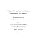 Master's thesis of Applied Science: An extended role-based access control model for enterprise systems and web services