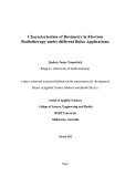 Master's thesis of Applied Science (Medical and Health Physics): Characterisation of dosimetry in electron radiotherapy under different bolus applications