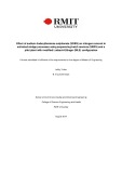 Master's thesis of Engineering: Effect of sodium dodecyl benzene sulphonate (SDBS) on nitrogen removal in activated sludge processes using sequencing batch reactors (SBRs) and a pilot plant activated sludge of modified Ludzack-Ettinger (MLE) configuration