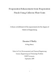 Master's thesis of Engineering: Evaporation enhancement from evaporation ponds using collector plate units