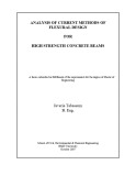 Master's thesis of Engineering: Analysis of current methods of flexural design for high strength concrete beams