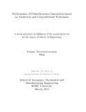 Master's thesis of Engineering: Performance of fluid-structure interaction based on analytical and computational techniques