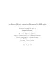 Master's thesis of Engineering: An historical based adaptation mechanism for BDI agents