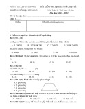 Đề thi giữa học kì 1 môn Toán lớp 4 năm 2022-2023 có đáp án - Trường Tiểu học Đông Sơn