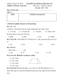 Đề thi giữa học kì 1 môn Toán lớp 4 năm 2022-2023 có đáp án - Trường Tiểu học Nghi Kim