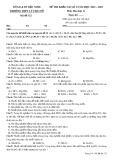 Đề thi KSCL học kì 1 môn Hóa học lớp 11 năm 2022-2023 - Trường THPT Lý Thái Tổ, Bắc Ninh (Mã đề 132)
