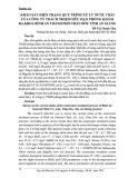 Khảo sát hiện trạng quy trình xử lý nước thải Công ty TNHH phòng khám Đa khoa Bình An, thành phố Châu Đốc, tỉnh An Giang