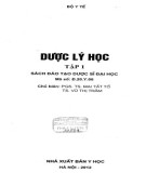 Dược lý học (Tập 1): Phần 1 (năm 2012)