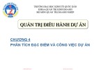 Bài giảng Quản trị điều hành dự án: Chương 4 - Trường ĐH Kinh tế Quốc dân