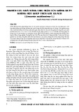 Nghiên cứu khả năng chịu mặn của giống quýt không hột ghép trên gốc quách (Limonia acidissima L.)