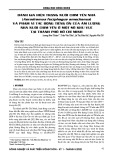 Đánh giá hiện trạng nuôi chim yến nhà (Aerodramus fuciphagus Amechanus) và phạm vi tác động tiếng ồn của âm lượng nhà nuôi chim yến ở một số khu vực tại thành phố Hồ Chí Minh