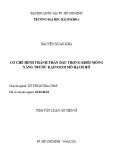 Tóm tắt Luận án Tiến sĩ Kỹ thuật địa chất: Cơ chế hình thành thân dầu trong khối móng nâng trước kainozoi mỏ Bạch Hổ