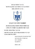Luận văn Tốt nghiệp Khai thác vận tải: Đánh giá hoạt động phân phối tại Công ty TNHH Vagabond Việt Nam