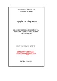 Luận văn Thạc sĩ Quản trị kinh doanh: Phân tích rủi ro tài chính tại Công ty cổ phần Viglacera Thăng Long