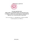 Tài liệu hướng dẫn nhân viên y tế trường học về chăm sóc mắt và phòng, chống suy giảm thị lực cho trẻ em trong các cơ sở giáo dục mầm non