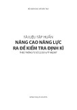 Tài liệu tập huấn nâng cao năng lực ra đề kiểm tra định kì theo thông tư số 22/2016/TT-BGDĐT