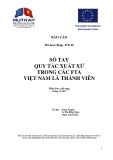 Sổ tay quy tắc xuất xứ trong các FTA Việt Nam là thành viên